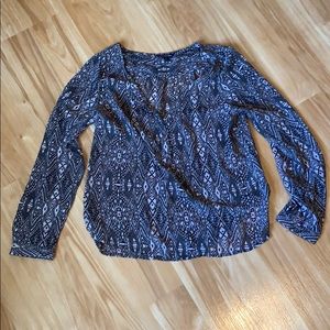 Black and White Sheer Top